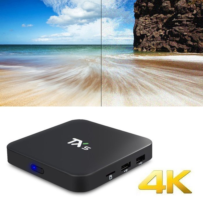 Fxexblin 4K Amlogic S905X Android 6.0 Android Marshmallow Smart TV Box Kodi 16.1 HDMI 1GB 8GB DLNA Streaming Media... N17