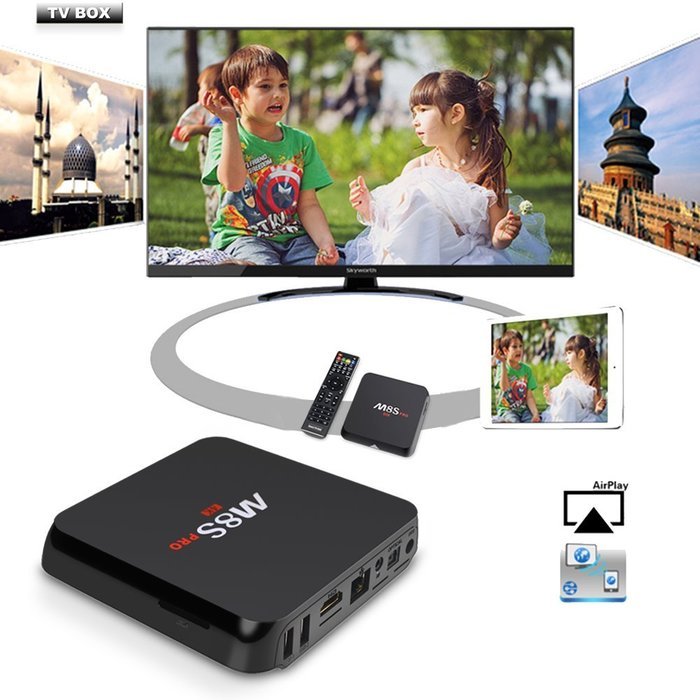 Fxexblin 4K Amlogic S905X Android 6.0 Android Marshmallow Smart TV Box Kodi 16.1 HDMI 1GB 8GB DLNA Streaming Media... N23