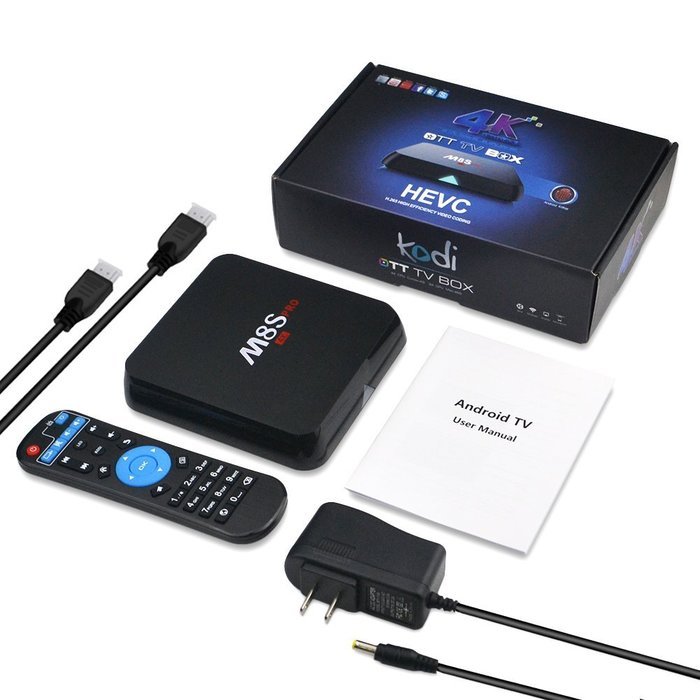 Fxexblin 4K Amlogic S905X Android 6.0 Android Marshmallow Smart TV Box Kodi 16.1 HDMI 1GB 8GB DLNA Streaming Media... N27