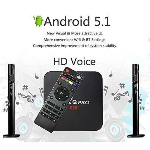 MXq pro 4K Android5.1 TV Box Amlogic S905 Quad Core DDR3 1G Nand Flash 8G HDMI 2.0 WIFI 4K 1080i/p Set Top Box 4K N4