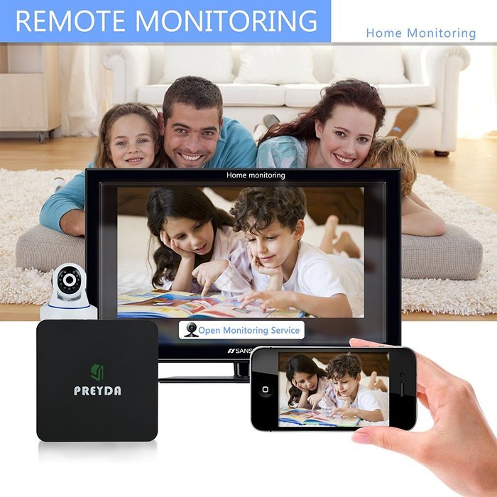 Preyda 4K Android TV Box, S905 Quad Core KODI/XBMC 16.0 Smart TV Box Sport Movie Streaming Player (Mini S905 TV... N4