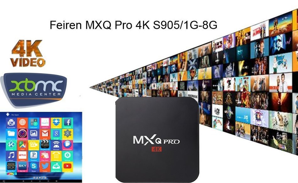 Feiren&reg; MXQ Pro Android TV Box Smart tv Amlogic S905 Kodi Pre-installed Full Loaded Android 6.0 (TV 4K / 1G /...