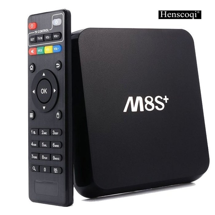Henscoqi M8S Plus Android TV Box Amlogic S812 Quad Core 2G DDR 16G EMMC Memory Support Dual Band Wifi Bluetooth... N14