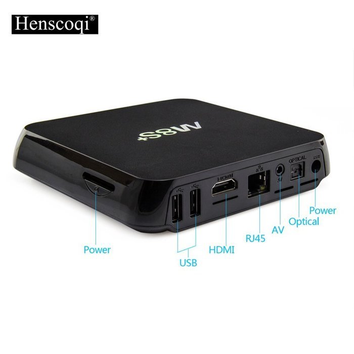 Henscoqi M8S Plus Android TV Box Amlogic S812 Quad Core 2G DDR 16G EMMC Memory Support Dual Band Wifi Bluetooth... N16