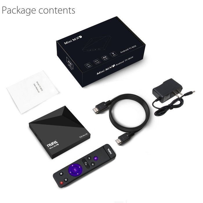 RUPA MINI MX9 Android 5.1 TV Box Rock-chips RK3229 Quad Core 1G/8G 4K HDMI HTPC Smart Android TV Box OTT Box PC... N7