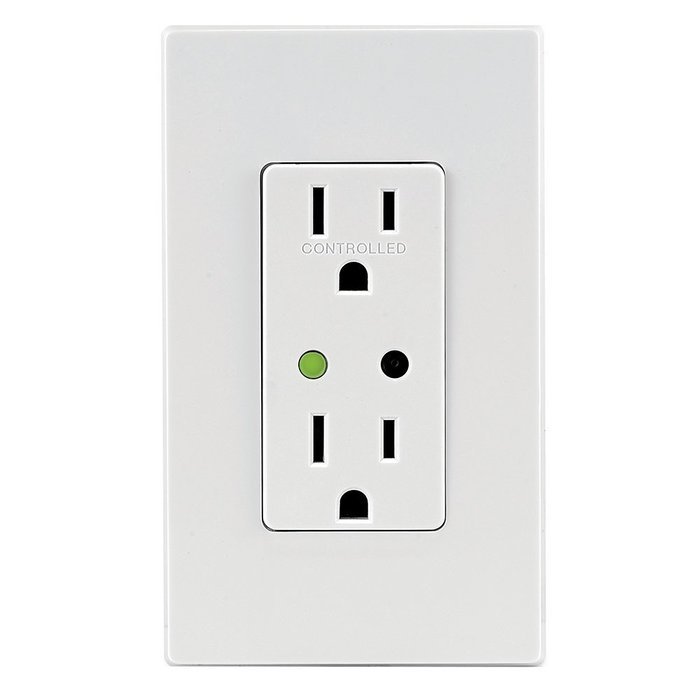 Leviton DZPA1-1BW Decora Z-Wave Controls 15-Amp Plug-In Appliance Module, White N10