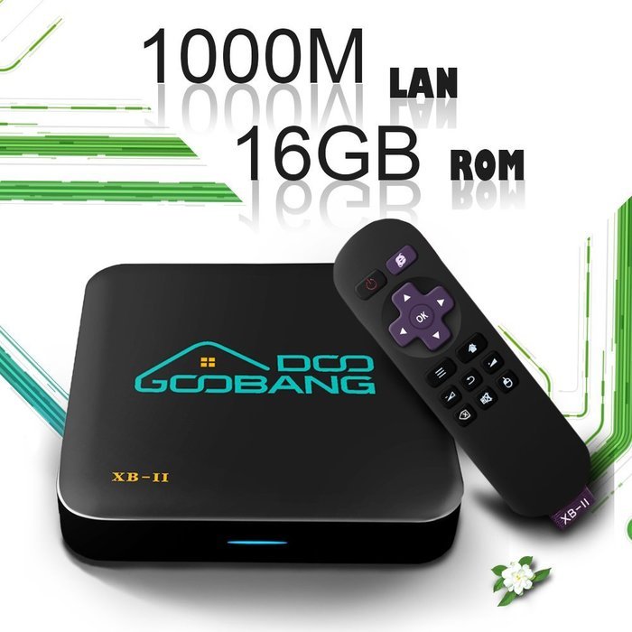 2017 Newest Model GooBang Doo XB-II Android 5.1 TV Box with 1000M Lan 16GB ROM, Unique GooBang Doo Server(OTA)...