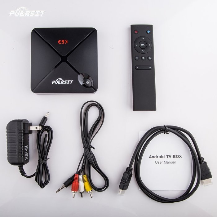 NEW Puersit 2GB+16GB TV BOX Amlogic M9S Kodi 16.0 Quad Core Full Loaded Wifi, 1080P, 4K Smart Media Player with... N7