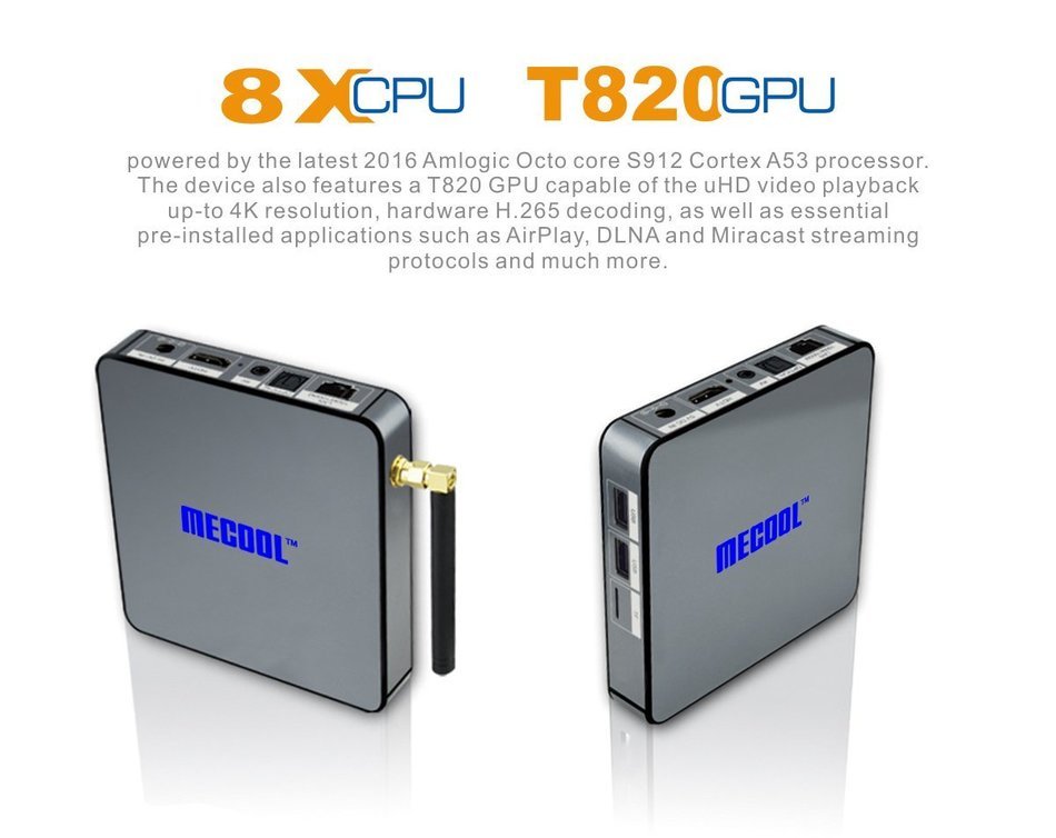 BB2 Amlogic S912 Octa-core Android 6.0 TV Box 2GB RAM 16GB ROM 4K ULT Streaming Media Player/Internet TV Support... N4