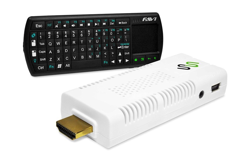 SmartStick 1 with Android and 1080p Steaming Media Player (built-in WiFi) and Mini Keyboard - 8GB