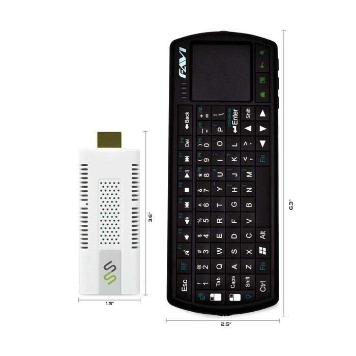 SmartStick 1 with Android and 1080p Steaming Media Player (built-in WiFi) and Mini Keyboard - 8GB N3