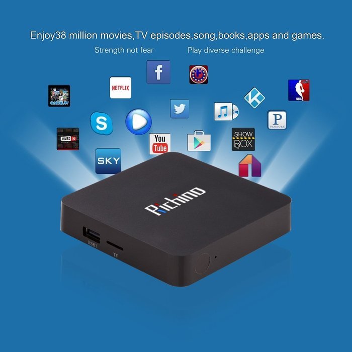 NEW&nbsp;Richino Android&nbsp;6.1&nbsp;TV&nbsp;Box I9N Built in 2.4G WIFI Amlogic&nbsp;S905X&nbsp;KODI&nbsp;16.1&nbsp;Quad Core 1GB/8GB, 3D, 4K, H.265... N5