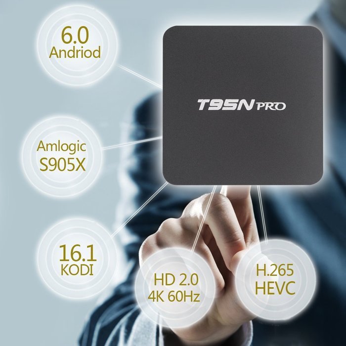 T95N pro android tv box update from T95N Amlogic S905X Quad Core android 6.0 1GB/8GB 3D Wifi Kodi 16.1 Fully Loaded... N2
