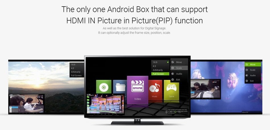 Android TV Box Zidoo&reg; X9 HDMI IN Recorder Quad Core 2G/8G Wifi Bluetooth 4K*2K H.265 UHD Picture in Picture USB... N4