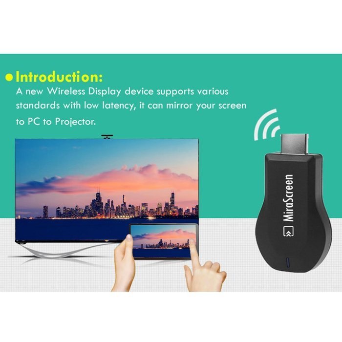 Leezo MiraScreen OTA TV Stick Dongle Wireless Streaming Media Player Wi-Fi Display Receiver DLNA Airplay Miracast... N5