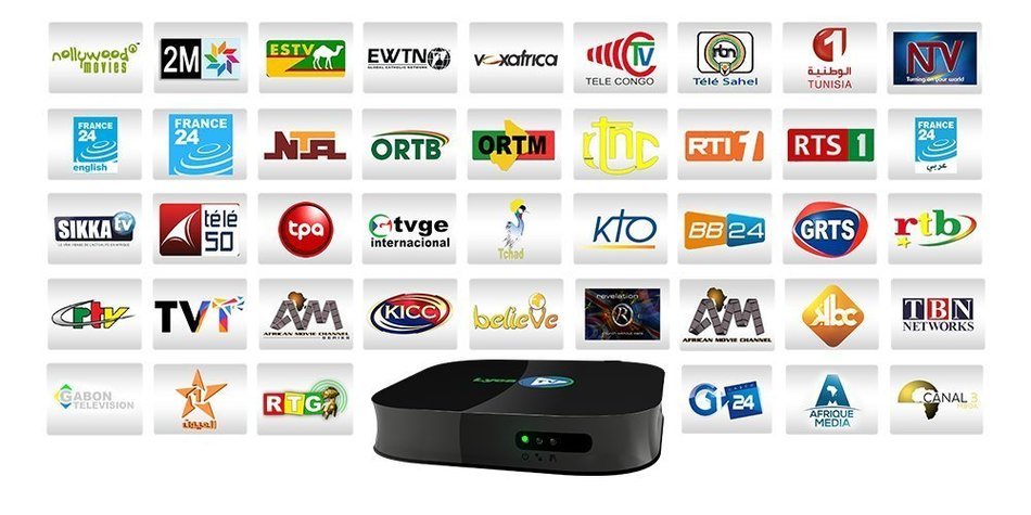 Lyca TV One Year Subscription with Set-top Box included (African English, Black) N4