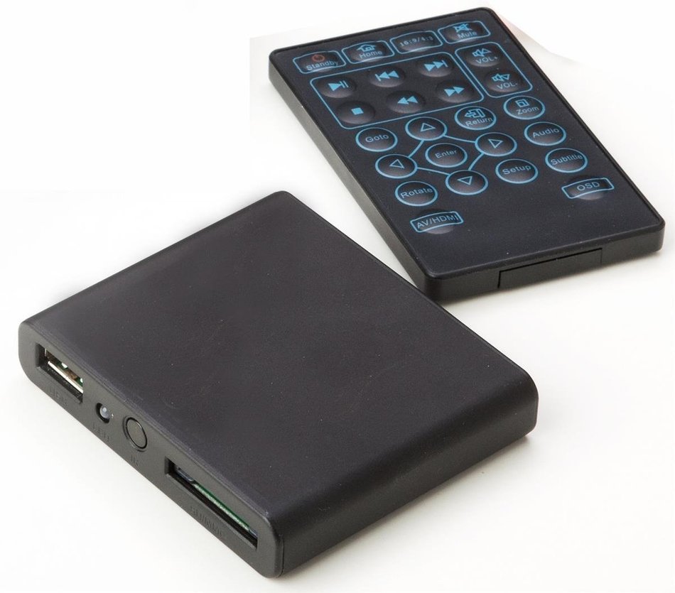 Displays2go HDMPBK01 Digital Signage Publisher, HD Media Player with SD & USB Input, Remote Control