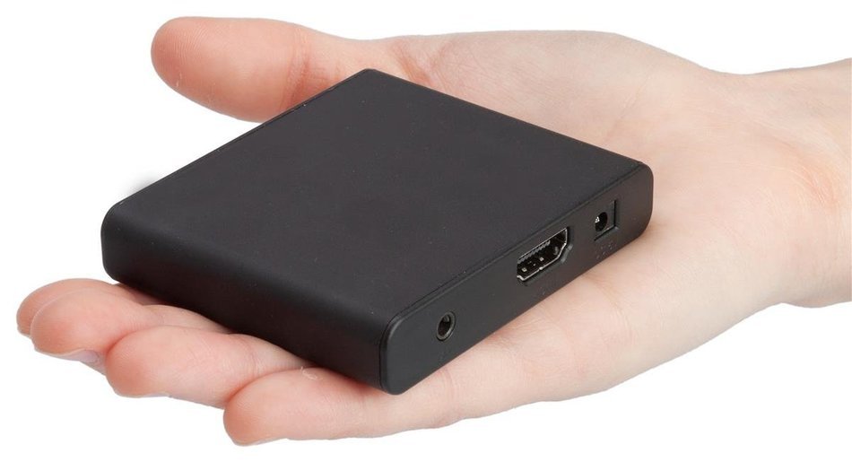 Displays2go HDMPBK01 Digital Signage Publisher, HD Media Player with SD & USB Input, Remote Control N4
