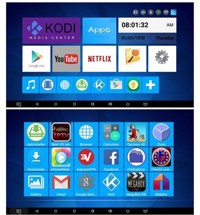 R-Box Android TV box 2GB 8GB RK3229 Kodi 16.1 XBMC Bluetooth 4.0 WiFi 2.4GHz H.265 4K 60fps Streaming Media Player-iLepo... N8