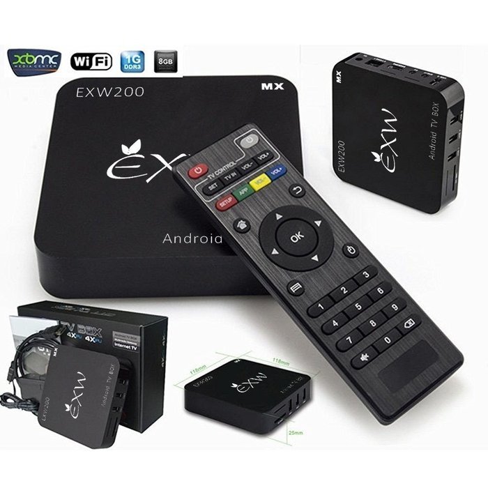 Amlogic EXW 200 Quad Core Smart TV Box With Xbmc Kodi Pre-installed Android 5.1 Kitkat System H.265 Wifi LAN Miracast... N7