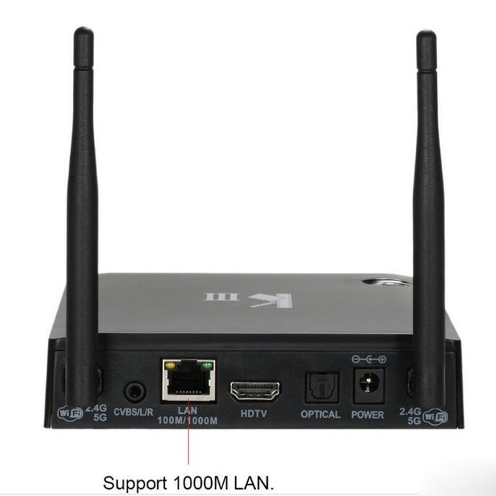 Double J&J KIII Amlogic S905 Android 5.1 Smart TV Box Quad-Core 2G/16G K3 PC 2.4/5G Dual WiFi XBMC UHD 4K 3D Kodi... N2