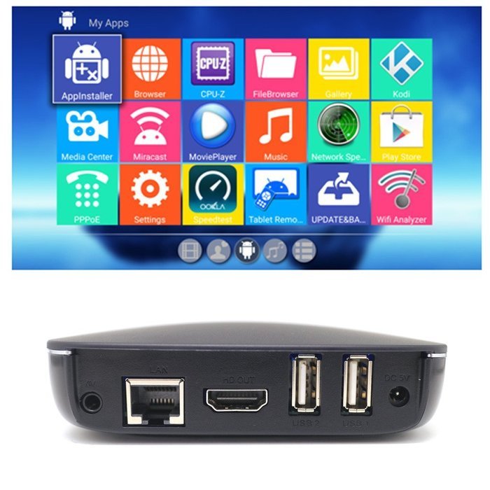 Mansy Genuine KODI(XBMC) MXproII Quad Core Fully Loaded Smart Android TV Box 1080p Hdmi 4k Free Live Sports Movies N4