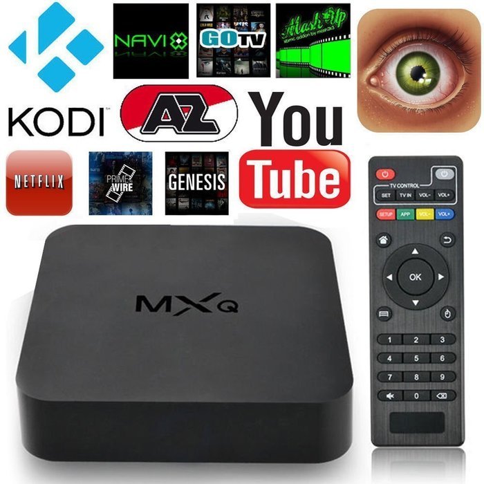 MXQ Android 4.4.2 Quad Core Smart TV Box Mini PC Streaming Media Player- Ultra HD - Internet 1080p HD WiFi Streaming...