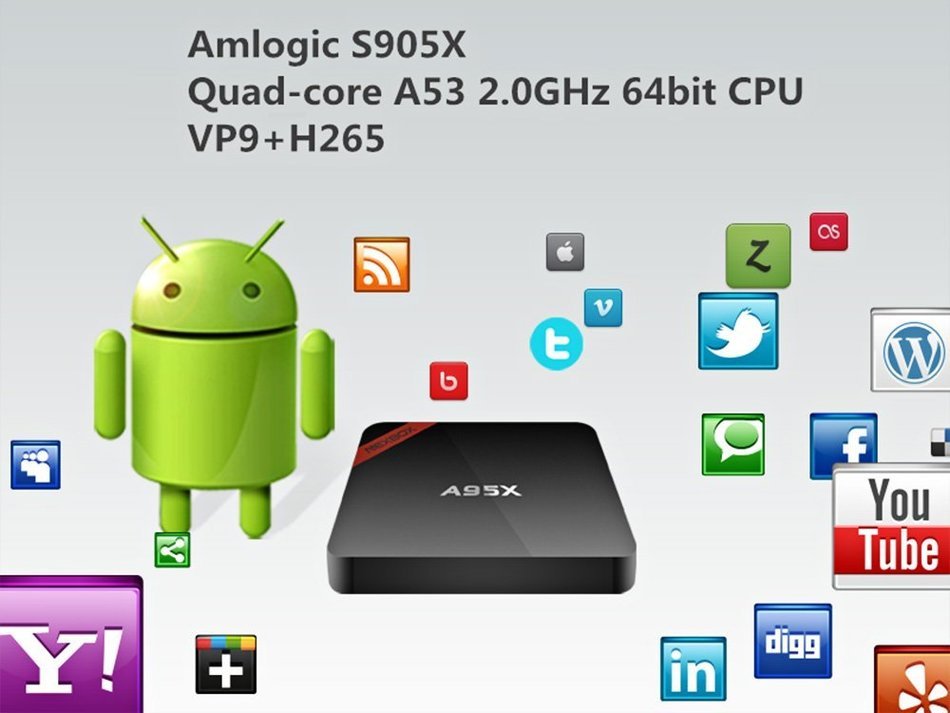 NPET A95X S905X 2GB 16GB Android 6.0 TV Box Support 4K Bluetooth Kodi 16.1 Fully Loaded-Support Ultra-Fast Running... N5