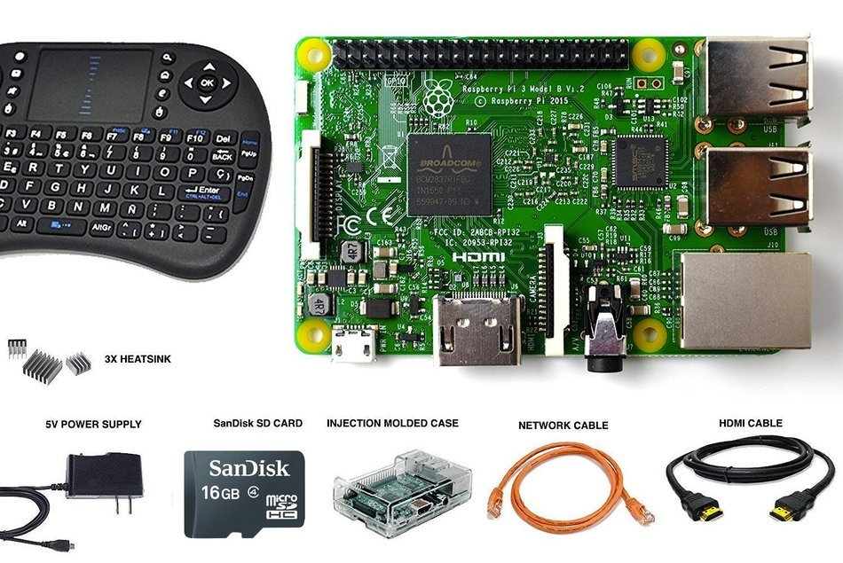Raspberry Pi 3 Starter Kit - Latest Version Raspberry Pi with Pre-Loaded 16GB SD Card includes NOOBS, Windows... N2
