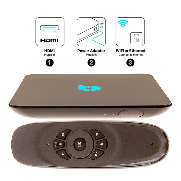 Tblaze Streaming Media Player & Android Smart TV Box With New TblazeTV app with endless media content & LIVE TV... N3