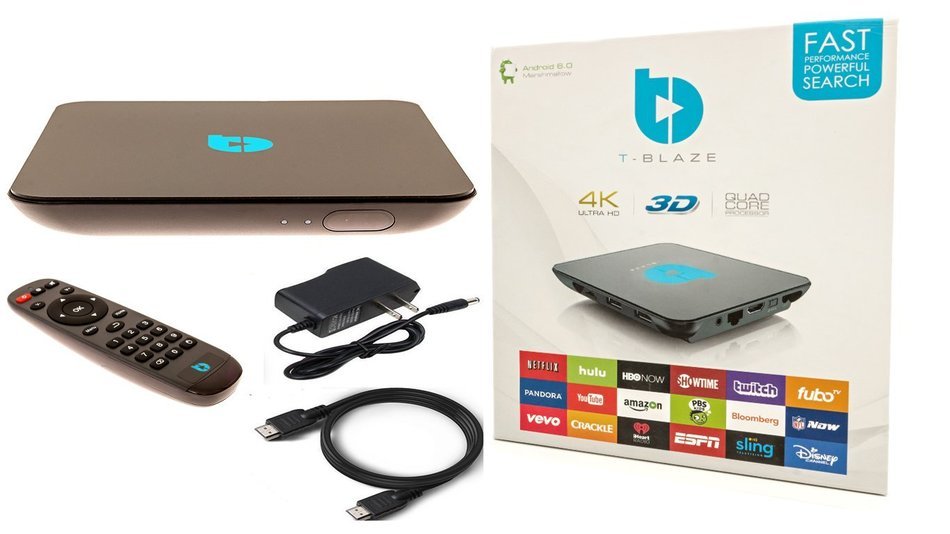 Tblaze Streaming Media Player & Android Smart TV Box With New TblazeTV app with endless media content & LIVE TV... N11