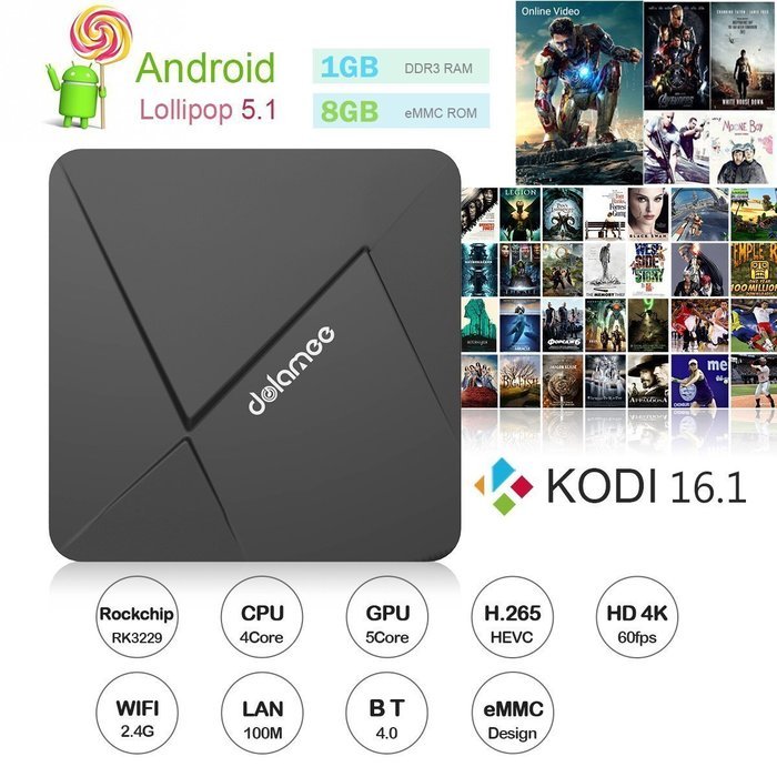 WISEWO Quad Core Smart TV Box Mini PC Streaming Media Player with XBMC/KODI Fully Loaded Streamer 1GB RAM 8GB... N12