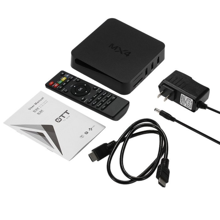 NPET MX4 Android 4.4 RK3229 Quad Core TV Box 1GB 8GB KODI Pre Installed Bluetooth Streaming Media Player N2