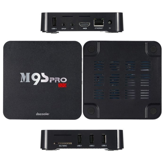Docooler M9S-PRO Smart Android 5.1 TV Box Amlogic S905 Quad Core 3G / 32G KODI16.0 XBMC UHD 4K Mini PC WiFi H.265... N3