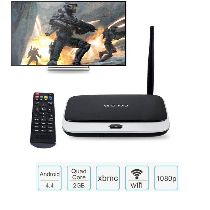CS918 TV Box, Crazy Box RK3128 Quad Core 2G RAM 16G ROM Smart Google Android TV Box Full HDMI 1080P Kodi /XBMC... N5