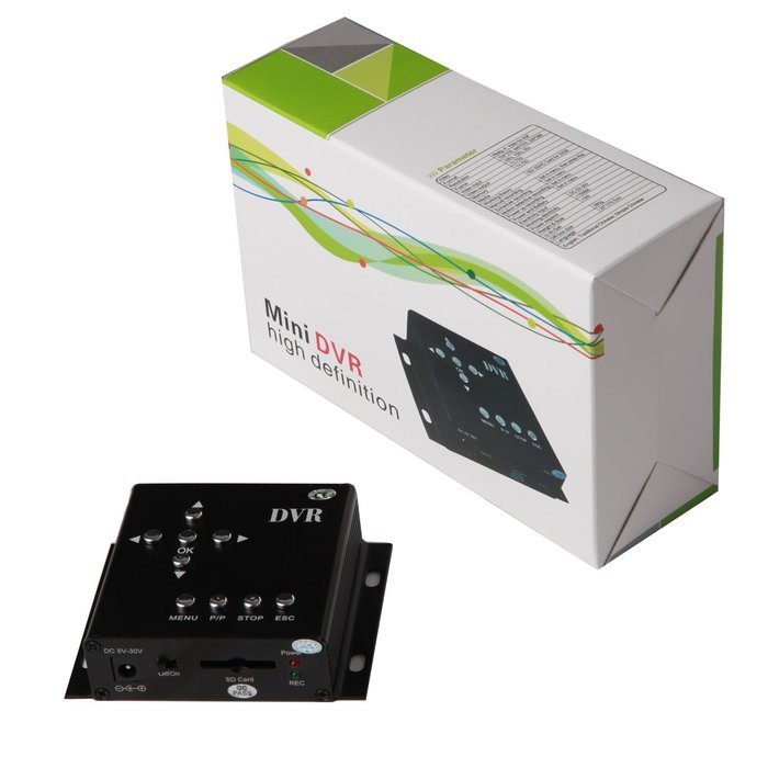 1 Channel Mini Mobile SD DVR for Car/Bus Security System / Vehicle Security Solutions with Motion Detection MDVR N6