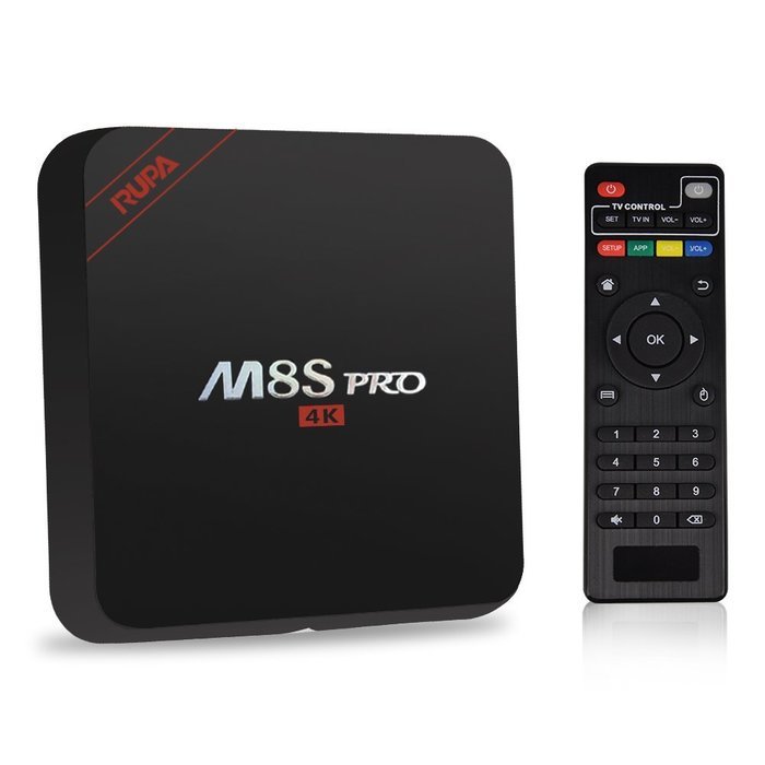 RUPA M8S Pro TV Box Amlogic S905 Android 5.1 2GB 16GB Quad Core 4K 1080P 64-bit 2GHz WiFi 1000M Smart OTT Set...