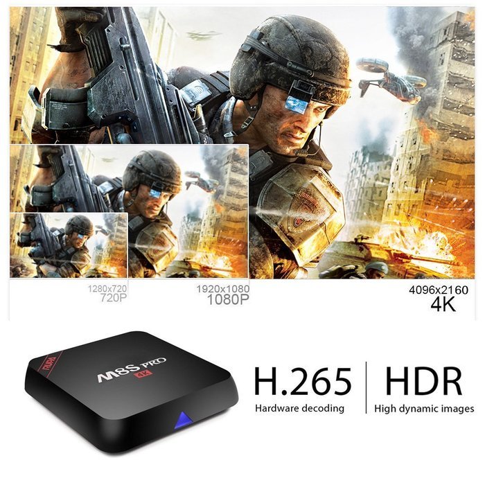 RUPA M8S Pro TV Box Amlogic S905 Android 5.1 2GB 16GB Quad Core 4K 1080P 64-bit 2GHz WiFi 1000M Smart OTT Set... N2
