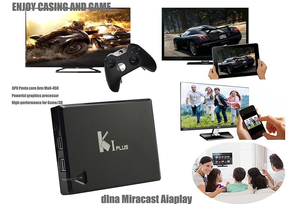YuRen K1 Plus Amlogic S905 Quad Core 1G/8G 4K Android 5.1 TV Box XBMC KODI fullly loaded Streaming Media Player... N3