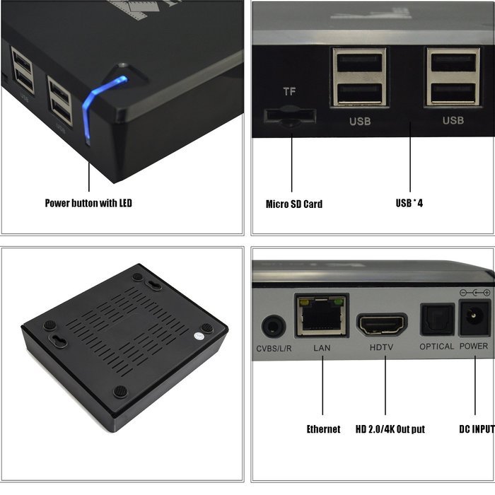 YuRen K1 Plus Amlogic S905 Quad Core 1G/8G 4K Android 5.1 TV Box XBMC KODI fullly loaded Streaming Media Player... N6
