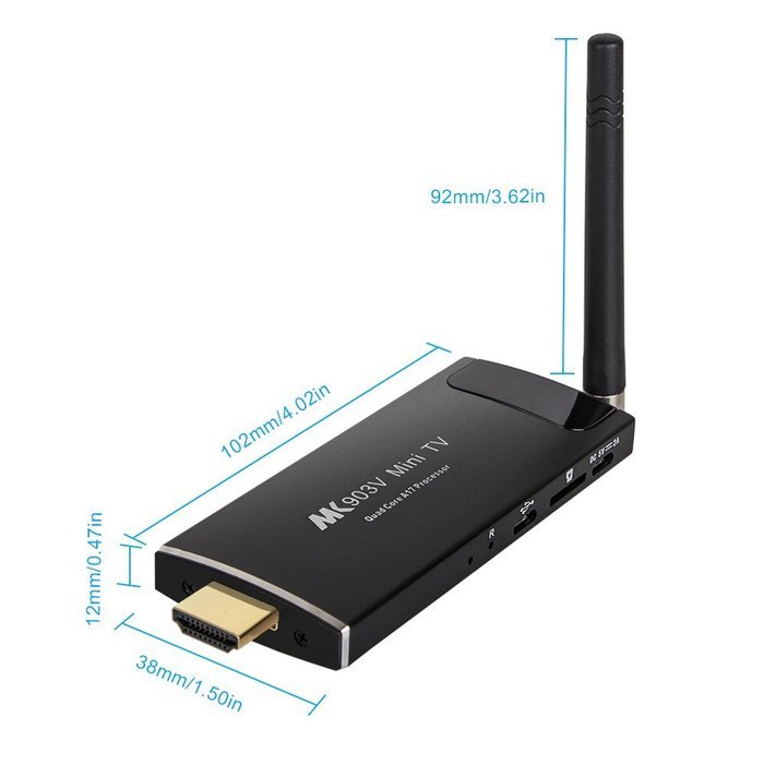 UPPEL Mini PC RK3288 Android 4.4 4K Quad Core TV Stick 2GB RAM 8GB ROM Dual Band Wifi 4k x 2k Streaming Media... N2