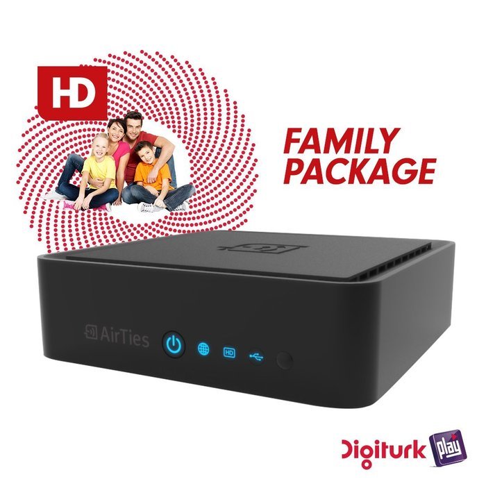 Digiturk Play IP Box with 1 Month Free Family Package