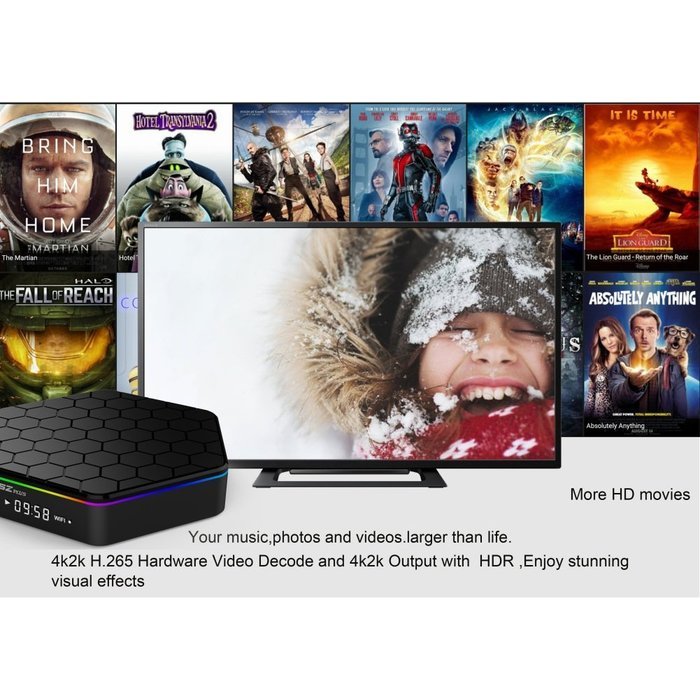 Edal 2017 the Latest T95Z plus TV Box Amlogic S912 Octa-core 2G DDR3 RAM 16G eMMC ROM Android 6.0 Support 1080P... N3