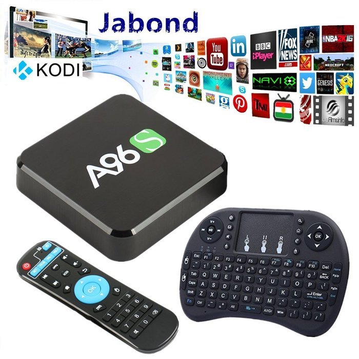 [ Free Mini Keyboard ] Jabond Newest A96S Smart TV Box Android 6.0 Full Loaded Add-ons with KODI 17.0 Amlogic...