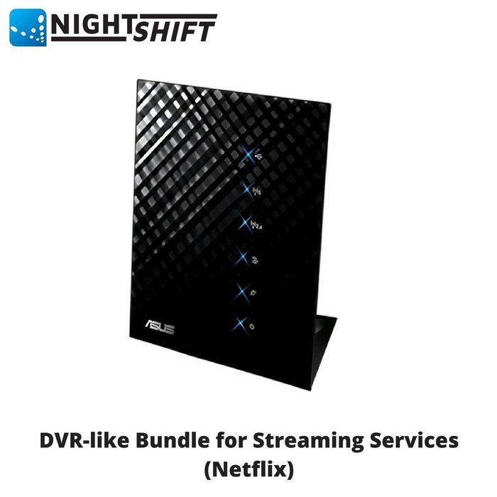 Netflix Streaming DVR Bundle of Programmed Router, Storage Device & Software