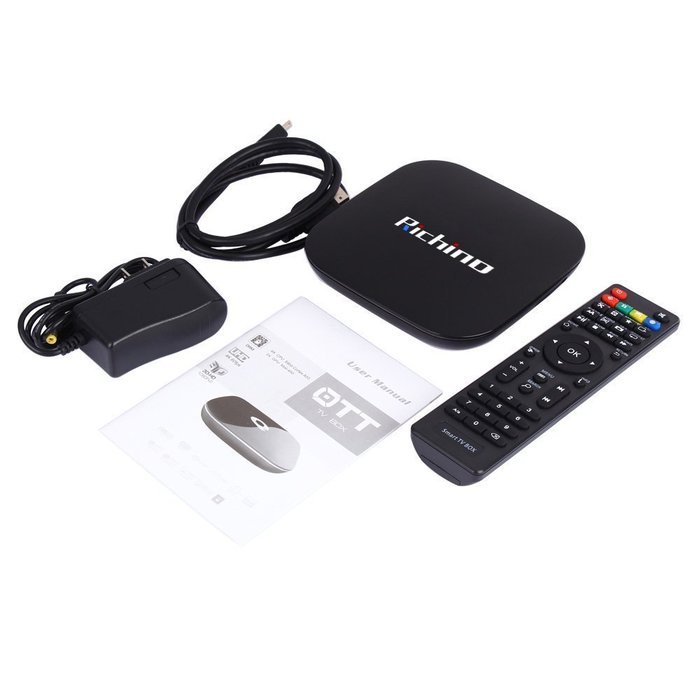 Richino Q-Box Quad-Core A53 Android 5.1 [2GB/16GB/4K] Smart TV BOX Amlogic S905 Streaming Media Player Bluetooth... N7