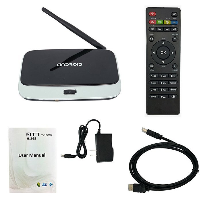 HONGTOP&reg; CS918 Quad Core Smart TV Box 2GB/16GB Android 4.4 Player Kodi16.0 Full HDMI 1080P with Remote Control... N7