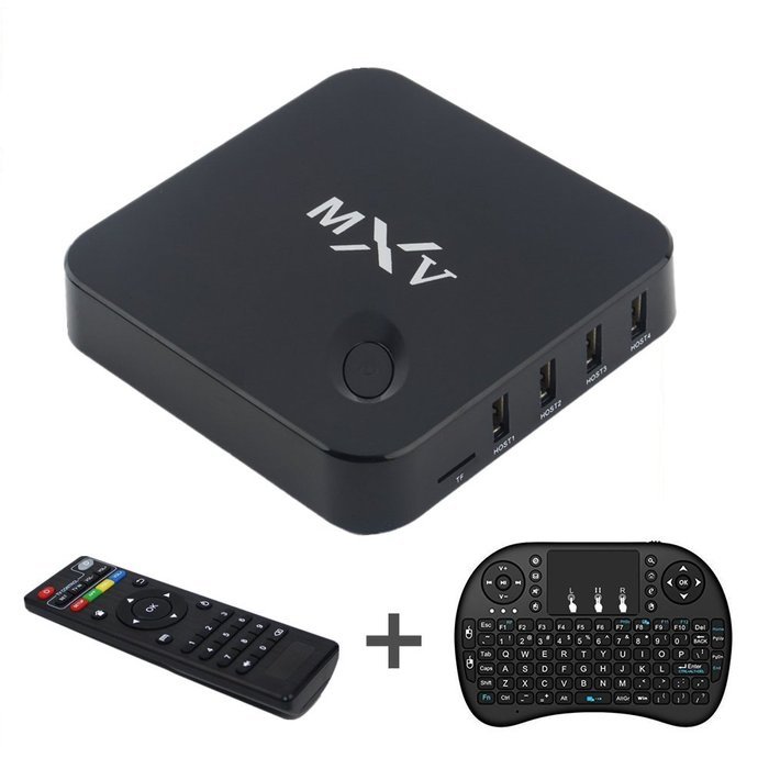 [ Free Mini Keyboard ] Jabond MXV Android Smart TV Box KODI Full Loaded Add-ons Unlocked S805 Quad Core WIFI Built-in...