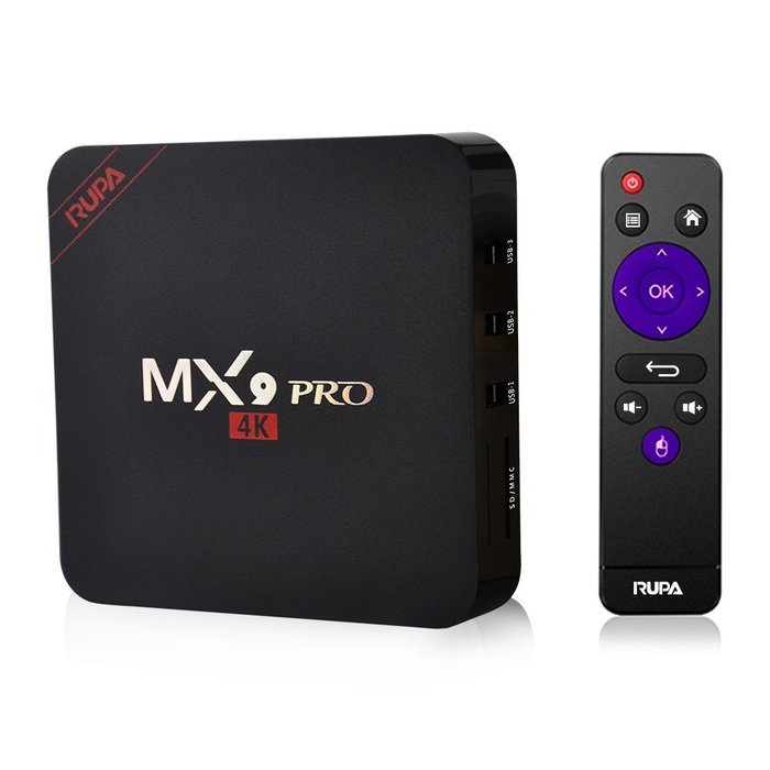 RUPA 4K MX9 PRO Android 5.1 TV Box Amlogic RK3229 2GB/16GB 1080P H.265/H.264 1000M with Kodi/XBMC Fully Loaded...