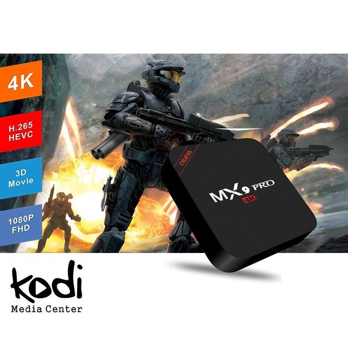 RUPA 4K MX9 PRO Android 5.1 TV Box Amlogic RK3229 2GB/16GB 1080P H.265/H.264 1000M with Kodi/XBMC Fully Loaded... N6